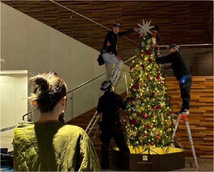 イルミネーション製作風景