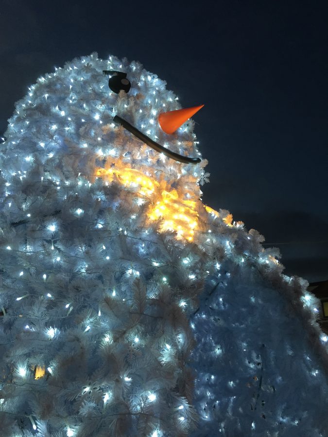 クリスマス イルミネーション 雪だるま